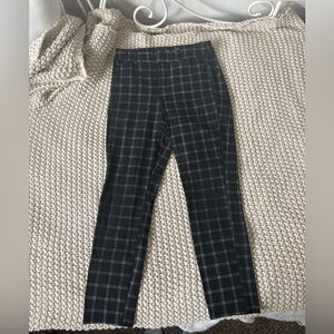 Old Navy Pixie High Rise Black and White Checkered Pants